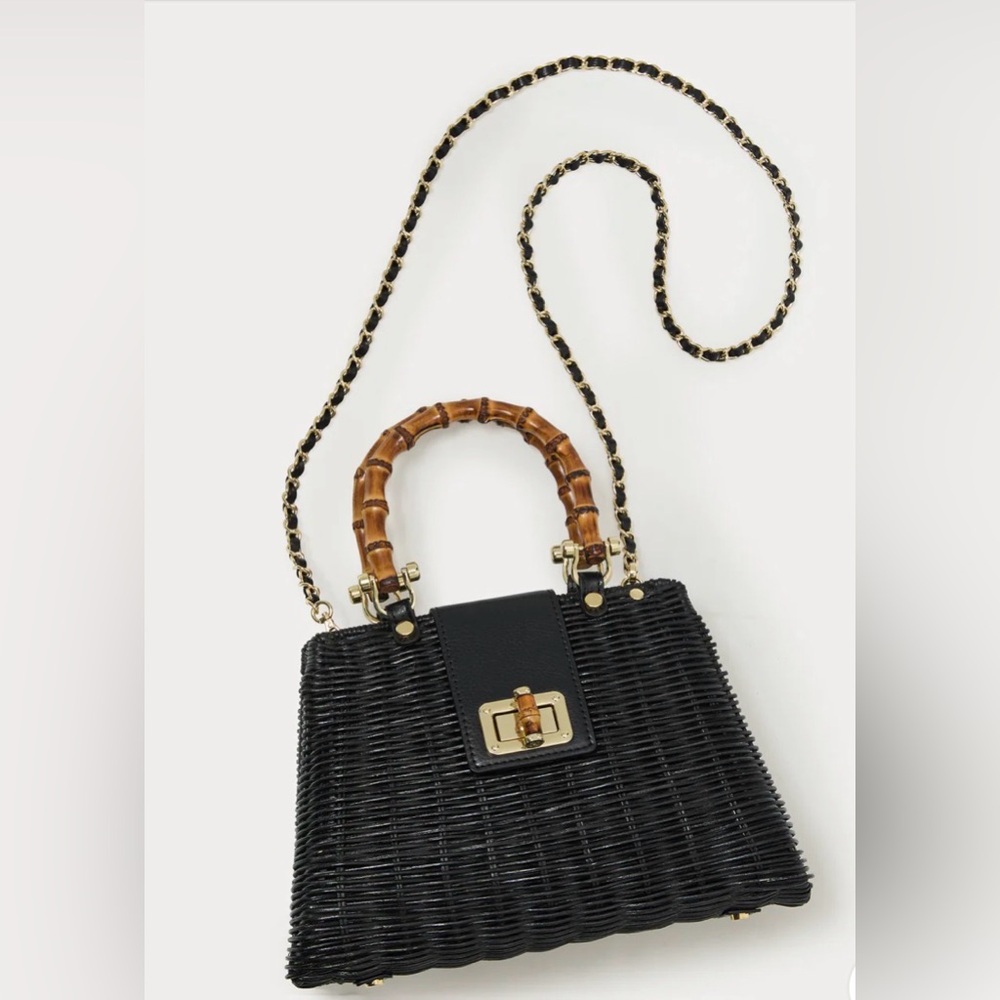 LILLY PULITZER Leena Top Handle Bag in Black - Picture 4 of 13
